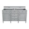 James Martin Vanities Brittany 60in Double Vanity Cabinet, Urban Gray 650-V60D-M-UGR - alternate 1